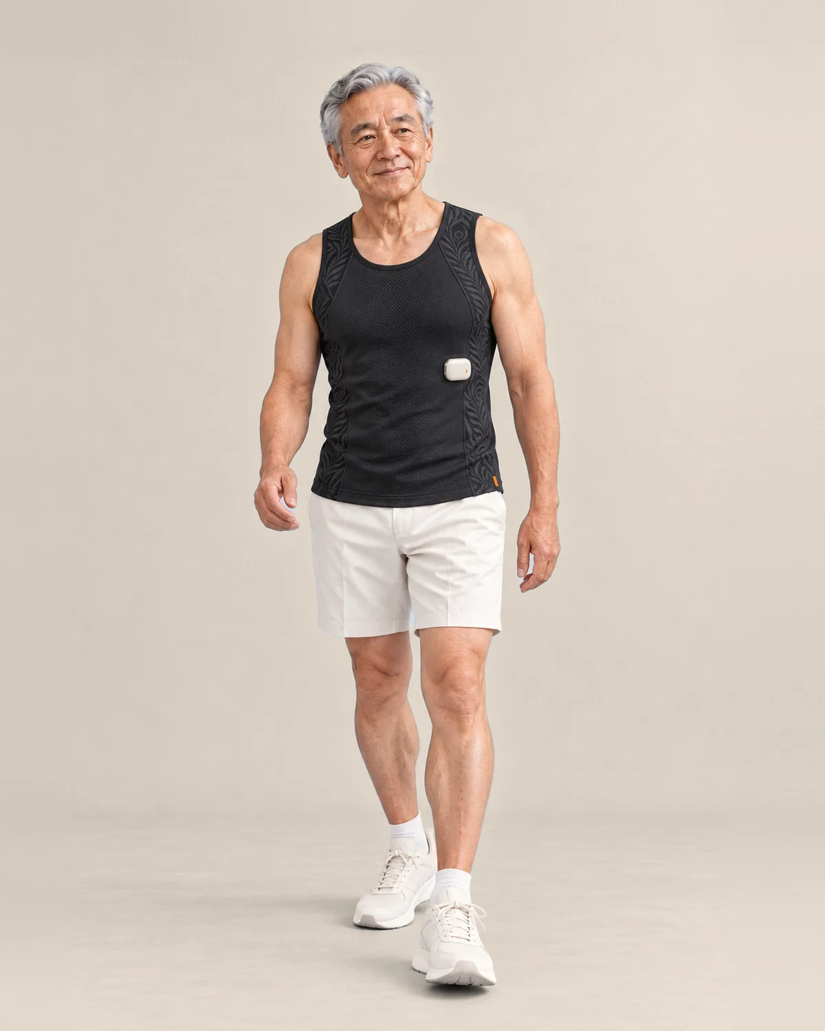 Man wearing the Breather Vest in Black